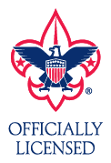 Officially Licensed by the Boy Scouts of America Logo.