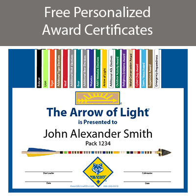 Free Personalized Award Certificates